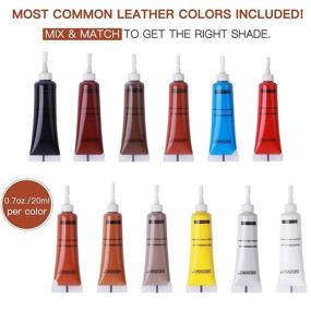 img 3 attached to 🛋️ Leather Repair Kit - 12 Colors for Furniture, Couches, Car Seats, Boat Sofa, Shoes, Purses, Jackets - Restore Scratches, Tears, Holes, Pet Claw Marks - Bonded Pleather, Genuine Italian Vinyl Repair