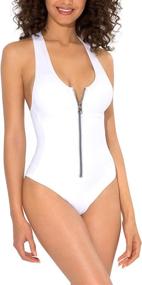 img 2 attached to 👙 Smart and Stylish French Swimsuit for Women - Swimwear & Beach Cover-Ups