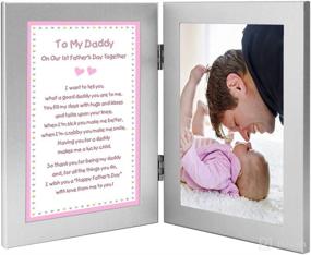 img 4 attached to 🎁 Daddy's First Father's Day Gift: Personalize with a Baby Girl Photo!