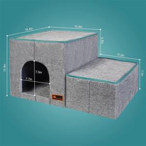 img 1 attached to 🐱 MAYWARD Pet House: Stylish Cat Beds with Condo and Storage Box for Indoor Cats