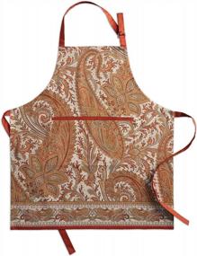 img 4 attached to 100% Cotton Kitchen Apron W/ Adjustable Neck Strap - Maison D' Hermine For Women, Men & Chefs (27.50"X31.50")