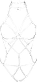 img 4 attached to Harness Lingerie Strappy Bralette Halloween Women's Clothing ~ Lingerie, Sleep & Lounge