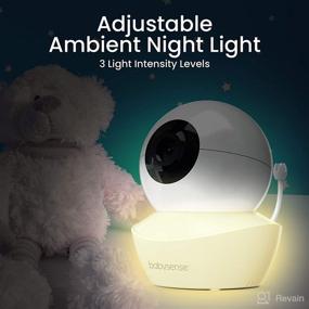 img 2 attached to 📷 Babysense Video Baby Monitor HD S2 Add-On Camera - Remote PTZ, Two-Way Audio, Extended Range, Night Vision, Night Light, Lullabies, Temperature Monitoring