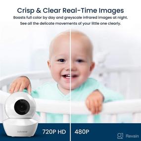 img 1 attached to 📷 Babysense Video Baby Monitor HD S2 Add-On Camera - Remote PTZ, Two-Way Audio, Extended Range, Night Vision, Night Light, Lullabies, Temperature Monitoring