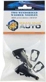 img 4 attached to High-Performance Mean Mug Auto Front Windshield Washer Nozzles (Set of 2) - Fits Chevrolet (Chevy), GMC, Buick, Oldsmobile - OEM Replacement: 15878745