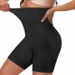 women's high-waisted body shaper shorts for tummy control, butt lifting, thigh slimming, and waist training logo