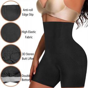 img 1 attached to Women'S High-Waisted Body Shaper Shorts For Tummy Control, Butt Lifting, Thigh Slimming, And Waist Training