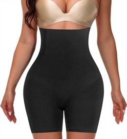 img 3 attached to Women'S High-Waisted Body Shaper Shorts For Tummy Control, Butt Lifting, Thigh Slimming, And Waist Training