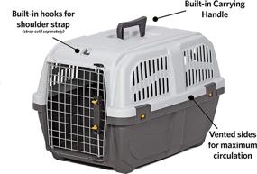 img 3 attached to 🐾 Skudo Plastic Pet Carrier by MidWest Homes