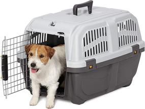 img 4 attached to 🐾 Skudo Plastic Pet Carrier by MidWest Homes