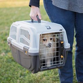 img 1 attached to 🐾 Skudo Plastic Pet Carrier by MidWest Homes