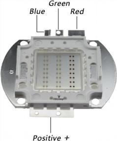 img 2 attached to Мощный светодиодный чип RGB мощностью 50 Вт для динамического освещения с изменением цвета - Odlamp SMD COB Light