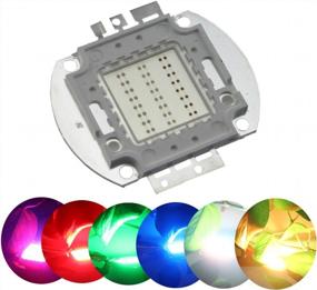 img 4 attached to Мощный светодиодный чип RGB мощностью 50 Вт для динамического освещения с изменением цвета - Odlamp SMD COB Light