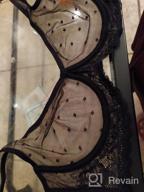 img 1 attached to Plus Size Lace Mesh Bra With Sheer Coverage And Minimal Padding - Sexy Unlined And Unpadded Bralette For Women By YANDW review by Shah Nelson