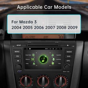 img 3 attached to Обновите свою Mazda 3 2004-2009 с помощью AWESAFE Andriod 10.0 Car Radio Stereo Head Unit с GPS, WiFi, Bluetooth, Apple Carplay и Andriod Auto Support