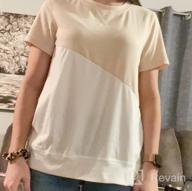 img 1 attached to Casual Short Sleeve Crewneck T-Shirt For Women - Biucly Loose Fit Tee review by Seth Gibbons