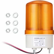 lte-1101j ac 110v промышленная сигнальная сигнальная башня со светодиодной вращающейся стробоскопической сигнальной лампой и зуммером для чрезвычайных ситуаций в желтой отделке от gkeemars логотип