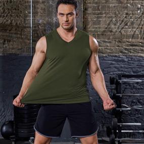 img 3 attached to COOFANDY Workout Sleeveless Bodybuilding X Large Men's Clothing