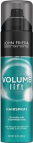 img 4 attached to Get Fuller & Nourished Hair with John Frieda's Volume Lift Hairspray - Safe for Fine & Color-Treated Hair (10 oz)