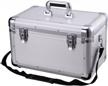 large capacity portable hard case toolbox - perfect for car storage and organization | mechanical toolbox for garage, toys and equipment | bory 430-au car tool box organizer logo