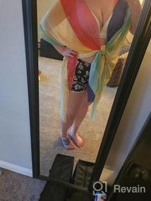 img 5 attached to Hibluco Women'S Summer Chiffon Floral Kimono Cardigan Long Swimwear Cover Ups