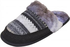 img 4 attached to Cozy And Chic: COBIAN Women'S Cheyenne Mule Slippers For Ultimate Comfort