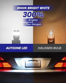 img 2 attached to Pack Of 2, AUTOONE 194 LED Bulbs With 300% High Brightness - Ideal For License Plate, Dome, Map, Door, Courtesy, And Interior Car Lights - T10 168 2825 W5W LED Bulbs - 6500K White