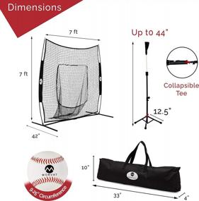 img 1 attached to Morvat 7X7 Baseball & Softball Backstop Practice Net - Perfect For All Skill Levels!