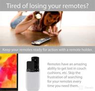🧲 hole-free remote holder for wall - no drilling required (1 white remote control holder) логотип
