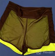 img 1 attached to Stay Stylish And Comfortable This Summer With ANFILIA'S 2-In-1 Swim Shorts For Women review by Katie Estabrook