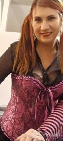 img 8 attached to Корсет-бюстье с цветочным принтом на шнуровке для женского нижнего белья - плюс размер и сексуальность