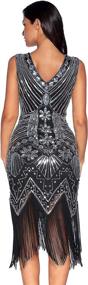 img 3 attached to 💃 Glamorous Meilun Sequined Flapper Evening Dresses for Women's Clothing