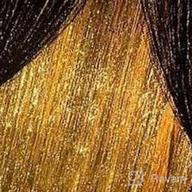 img 1 attached to Pair Of 40In X 80In Metallic Tinsel Foil Fringe Curtains For Halloween Party Decorations - Black Photo Backdrop review by Joel Gardner