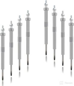 img 4 attached to 8PCS Diesel Glow Plug for Chevy & GMC LBZ LGH LLY LML LMM Duramax 6.6L | 9G Engine Ignition Part | Compatible with 2006-2016 Silverado, Savana, Sierra, Express | Replaces Part # 12639701, 97364968