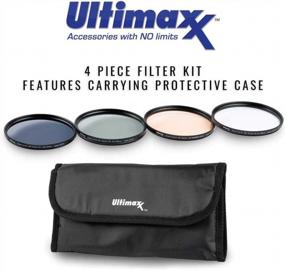img 3 attached to Ultimaxx Professional Four Piece HD Digital Filter Kit (UV, CPL, ND9, Warming Filters) For 105MM Camera Lens Thread With Protective Filter Pouch