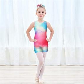 img 3 attached to JESKIDS Leotards Gymnastics Biketards Scrunchie Girls' Clothing ~ Active