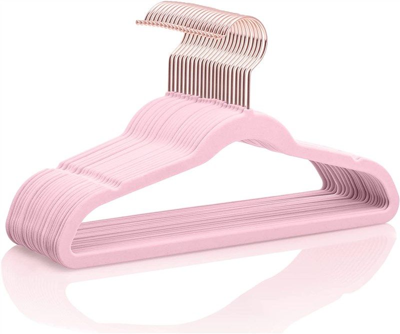 mizgi premium ultrathin childrens hangers pink 로고