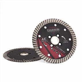 img 2 attached to Turbo Diamond Blade 4.5" For Efficient Cutting Of Granite, Stone, Ceramic, And Porcelain Tiles