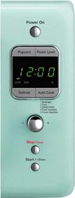 img 1 attached to WINIA WOR07R2ZEM Retro 0.7 Cu. Ft. Compact Countertop Microwave Oven - Mint Green