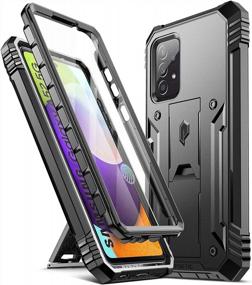 img 4 attached to Ultimate Rugged Protection: Poetic Revolution Case For Samsung Galaxy A52 4G & 5G With Screen Protector And Kickstand