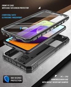img 3 attached to Ultimate Rugged Protection: Poetic Revolution Case For Samsung Galaxy A52 4G & 5G With Screen Protector And Kickstand