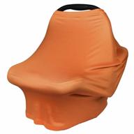 yoofoss nursing cover scarf for breastfeeding, baby car seat and stroller cover with carseat canopy design for boys and girls (orange) logo