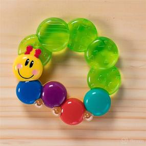 img 1 attached to Baby Einstein Teether-pillar: Fun Rattle and Chill Teething Toy for 3+ Months