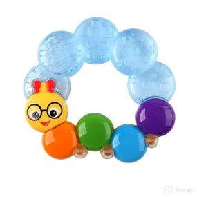img 4 attached to Baby Einstein Teether-pillar: Fun Rattle and Chill Teething Toy for 3+ Months