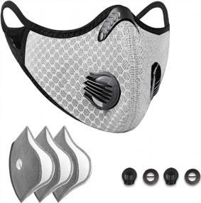img 4 attached to Filters Reusable Dust Face Mouth Replacement Anti Smoke Pollution Pollen,Silver