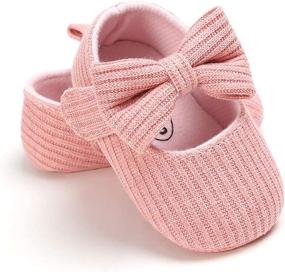 img 2 attached to 👑 Basic Toddler Princess Christening Baptism Girls' Shoes - Flat Footwear