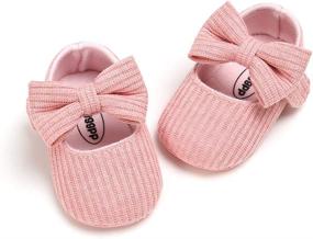 img 1 attached to 👑 Basic Toddler Princess Christening Baptism Girls' Shoes - Flat Footwear