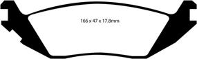 img 1 attached to 🔵 EBC Brakes DP61639: High-performance Greenstuff Brake Pad for Trucks and SUVs