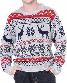 img 2 attached to 🦌 Daisysboutique Christmas Reindeer CuteDeers Boys' Clothing and Sweaters for Children