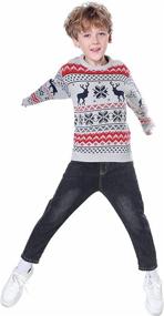 img 3 attached to 🦌 Daisysboutique Christmas Reindeer CuteDeers Boys' Clothing and Sweaters for Children